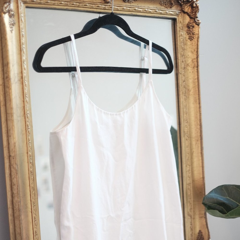 Everlane White Slip Dress (Size 4)